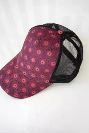 CASQUETTE FILET MANDELA VIOLET - Nanawax