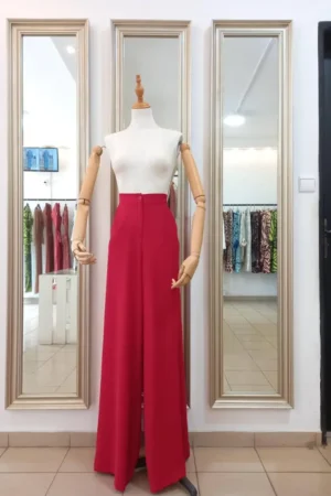 PANTALON FIMBU BORDEAU - Nanawax