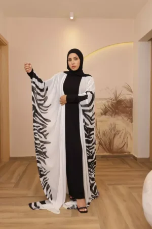 Paréo Assa Tiger black white - Nanawax