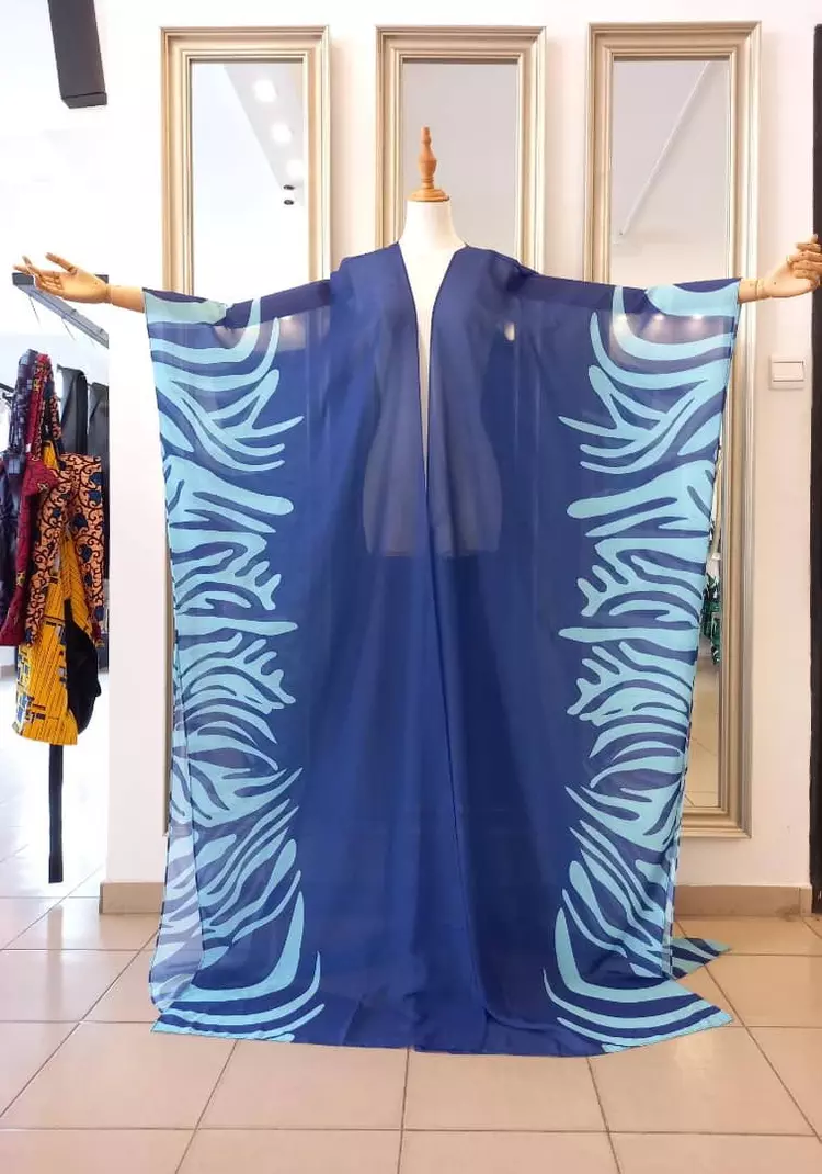 Paréo Assa Tiger blue - Nanawax