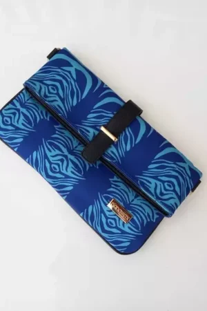 Pochette griffée Tiger blue - Nanawax