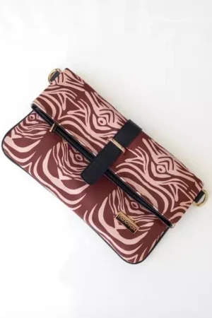 Pochette griffée Tiger brown - Nanawax