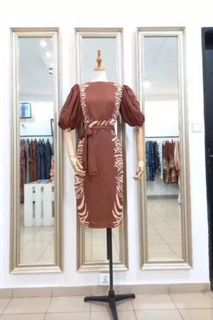 ROBE AYA TIGER BROWN - Nanawax