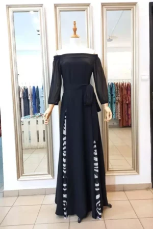 ROBE OUMOU TIGER BLACK WHITE - Nanawax