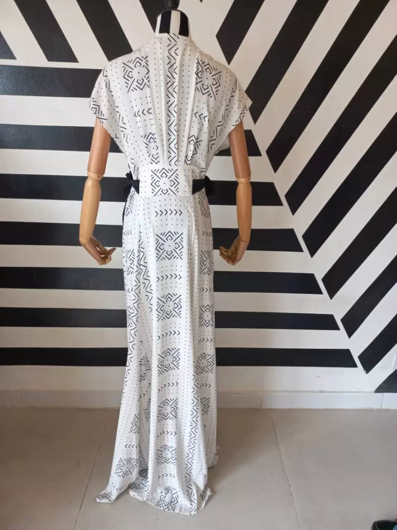 Robe à 2 ceintures Bogo beige – Image 2